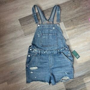 NWT Wild Fable distressed denim shortalls / overalls